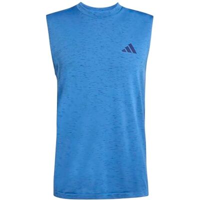 adidas Hombre WORKOUT ESSENTIALS SEAMLESS SLEEVELESS T, ray blue mel, XXL adidas Hombre WORKOUT ESSENTIALS SEAMLESS SLEEVELESS T, ray blue mel, XXL