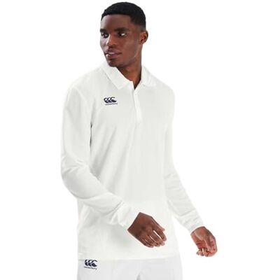 Canterbury Cricket Performance poloshirt met lange mouwen voor heren Canterbury Cricket Performance poloshirt met lange mouwen voor heren
