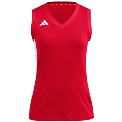 adidas dames Volleyball Quickset Sleeveless Jersey Shirt, Team Power Red 2, L adidas dames Volleyball Quickset Sleeveless Jersey Shirt, Team Power Red 2, L
