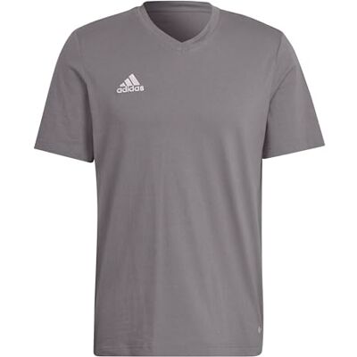 adidas Heren Entrada 22 Tee, Team Grey Four, M Extra Tall adidas Heren Entrada 22 Tee, Team Grey Four, M Extra Tall
