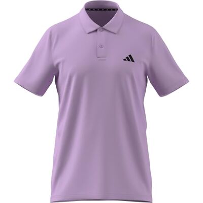 adidas Heren Train Essentials Training Polo Shirt, bliss lilac/black, S adidas Heren Train Essentials Training Polo Shirt, bliss lilac/black, S