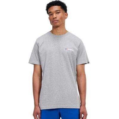 Berghaus Heren klasse Logo T-shirt, grijs gemêleerd Bci, 2XL Berghaus Heren klasse Logo T-shirt, grijs gemêleerd Bci, 2XL