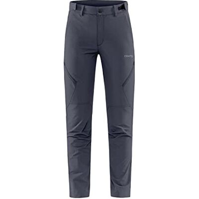 Craft ADV Explore Tech Outdoorbroek voor dames, XXL, asfalt, 4-weg stretch, voorgevormde knieën, verstelbare tailleband, achterzak met ritssluiting, wandelbroek voor dames, functionele broek voor Craft ADV Explore Tech Outdoorbroek voor dames, XXL, asfalt, 4-weg stretch, voorgevormde knieën, verstelbare tailleband, achterzak met ritssluiting, wandelbroek voor dames, functionele broek voor