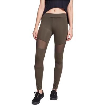 Urban Classics Dames Leggings Tech Mesh Yoga Fitness Broek, lange streetwear- & sportbroek met mesh inzetstukken in vele kleuren, maten XS 5XL Urban Classics Dames Leggings Tech Mesh Yoga Fitness Broek, lange streetwear- & sportbroek met mesh inzetstukken in vele kleuren, maten XS 5XL