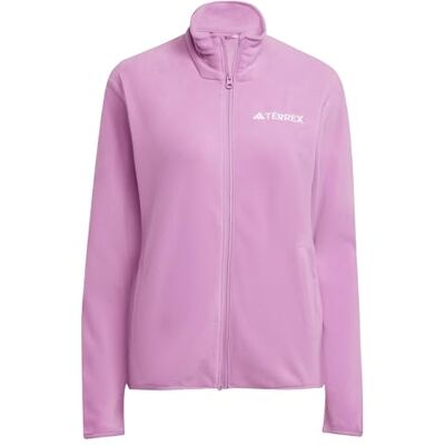 adidas Mujer Terrex Multi Essentials Full Zip Fleece Jacket, Preloved Purple, XS adidas Mujer Terrex Multi Essentials Full Zip Fleece Jacket, Preloved Purple, XS
