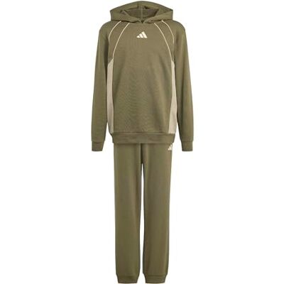 adidas Unisex niños COLOR BLOCK TRACKSUIT, olive strata/Wonder Cargo/Crystal Linen Mel., 5-6 Years adidas Unisex niños COLOR BLOCK TRACKSUIT, olive strata/Wonder Cargo/Crystal Linen Mel., 5-6 Years