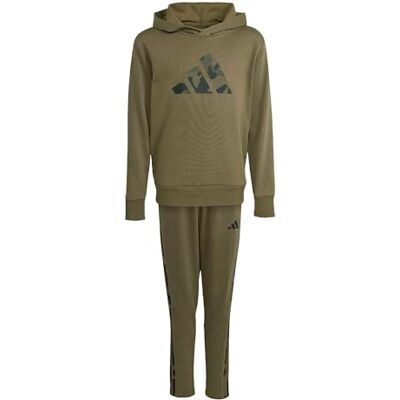 adidas Unisex niños SEASONALS CAMO TRACKSUIT, olive strata/black, 5-6 Years adidas Unisex niños SEASONALS CAMO TRACKSUIT, olive strata/black, 5-6 Years