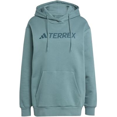 adidas Dames Terrex Multi Large Logo Hoodie, preloved teal, XS adidas Dames Terrex Multi Large Logo Hoodie, preloved teal, XS