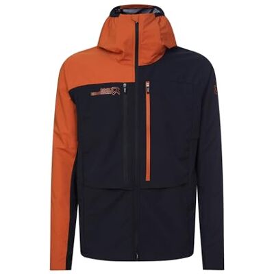 Rock Experience Inuit Tech Softshell Jas - Mannen - Zwart/Oranje Rock Experience Inuit Tech Softshell Jas - Mannen - Zwart/Oranje