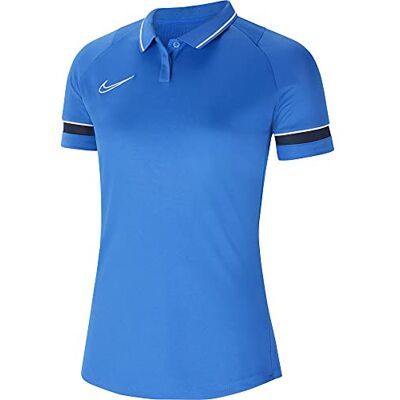 NIKE Academy 21 Dames Polo met Dri-FIT-technologie - Blauw NIKE Academy 21 Dames Polo met Dri-FIT-technologie - Blauw