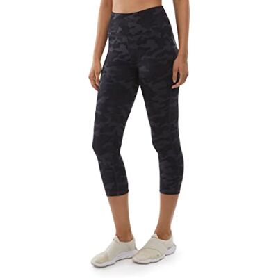 Danskin Womens All Over Printed Capri Leggings, Black Camo Print, X-Large US Danskin Womens All Over Printed Capri Leggings, Black Camo Print, X-Large US