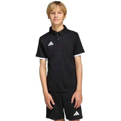 adidas uniseks-kind Entrada26 Polo Kids Shirt, black/white, 3-4 Years adidas uniseks-kind Entrada26 Polo Kids Shirt, black/white, 3-4 Years