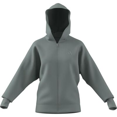 adidas Mujer ALL SZN FLEECE FULL-ZIP HOODIE, Wonder Sage, M adidas Mujer ALL SZN FLEECE FULL-ZIP HOODIE, Wonder Sage, M