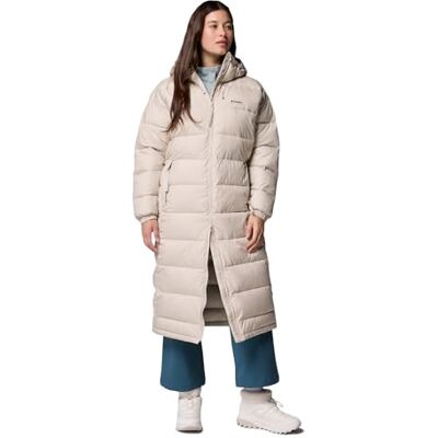 Columbia Pike Lake III Long Jacket, reflecterende technologie, waterafstotend, verstelbare capuchon, trekkoord in de taille, veilige zak dames Columbia Pike Lake III Long Jacket, reflecterende technologie, waterafstotend, verstelbare capuchon, trekkoord in de taille, veilige zak dames