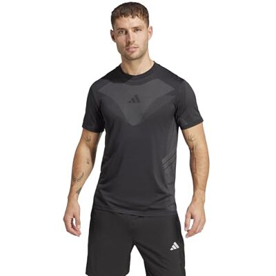 adidas Hombre Seamless T-Shirt, black/grey six, XXL adidas Hombre Seamless T-Shirt, black/grey six, XXL