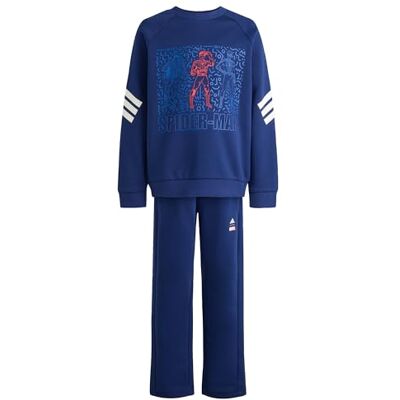 adidas Unisex niños MARVEL SPIDER-MAN JOGGER, dark blue/off white, 9-10 Years adidas Unisex niños MARVEL SPIDER-MAN JOGGER, dark blue/off white, 9-10 Years