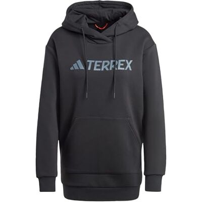 adidas Mujer Terrex Multi Large Logo Hoodie, Black, XL adidas Mujer Terrex Multi Large Logo Hoodie, Black, XL