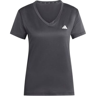 adidas dames Workout Essentials V-Neck Shirt, black, XL adidas dames Workout Essentials V-Neck Shirt, black, XL