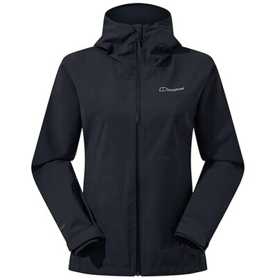 Berghaus Dames Arnaby jas met capuchon, zwart/zwart, 10, Zwart/Zwart, 36 Berghaus Dames Arnaby jas met capuchon, zwart/zwart, 10, Zwart/Zwart, 36