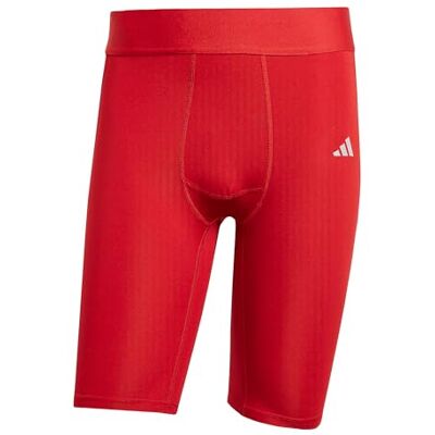 adidas heren Techfit Short Tight Men Tights, team power red 2, XXS adidas heren Techfit Short Tight Men Tights, team power red 2, XXS