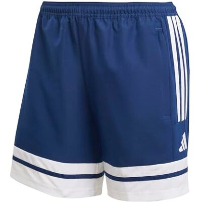 adidas dames Squadra25 Downtime Woven Short Shorts, team navy blue 2/white, XXS adidas dames Squadra25 Downtime Woven Short Shorts, team navy blue 2/white, XXS