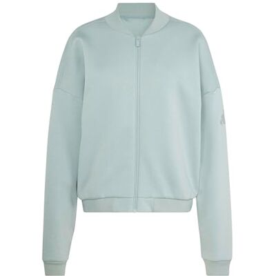 adidas Mujer ESSENTIALS CONTEMPORARY LOGO BOMBER JACKET, Wonder Sage, M adidas Mujer ESSENTIALS CONTEMPORARY LOGO BOMBER JACKET, Wonder Sage, M