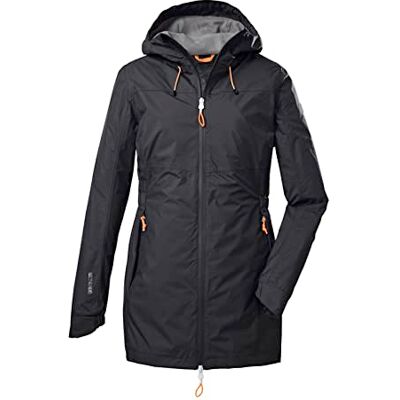 killtec Women's Functioneel jack/outdoorjack met capuchon KOS 54 WMN JCKT, dark anthracite, 46, 39169-000 killtec Women's Functioneel jack/outdoorjack met capuchon KOS 54 WMN JCKT, dark anthracite, 46, 39169-000