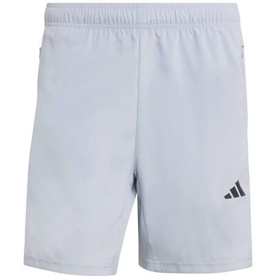 adidas Hombre WORKOUT ESSENTIALS BASE 3 STRIPES WOVEN SHORT, halo silver/black, XS 7 inch adidas Hombre WORKOUT ESSENTIALS BASE 3 STRIPES WOVEN SHORT, halo silver/black, XS 7 inch