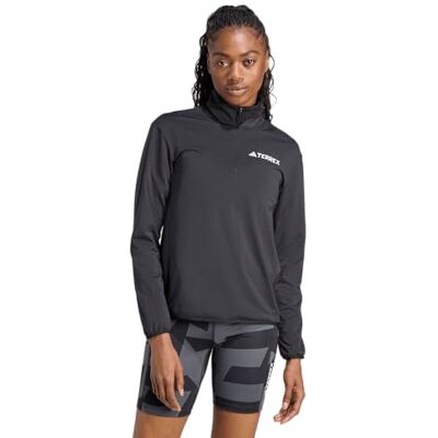 adidas dames Terrex Multi Climawarm Half Zip Tech Fleece Sweatshirt, black, L adidas dames Terrex Multi Climawarm Half Zip Tech Fleece Sweatshirt, black, L