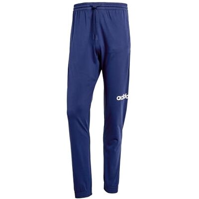 adidas Hombre ESSENTIALS LINEAR SINGLE JERSEY PANT, dark blue/white, M adidas Hombre ESSENTIALS LINEAR SINGLE JERSEY PANT, dark blue/white, M