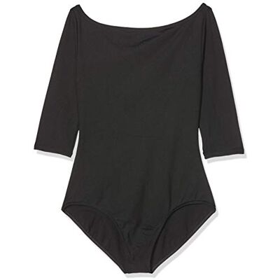Capezio Team Basic Boatneck 3/4 Sleeve Leotard dames Team Basics Capezio Team Basic Boatneck 3/4 Sleeve Leotard dames Team Basics
