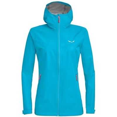 Salewa Puez (Aqua 3) Ptx W Jkt waterdichte jas, voor dames, Maui Blue, maat 4XL Salewa Puez (Aqua 3) Ptx W Jkt waterdichte jas, voor dames, Maui Blue, maat 4XL