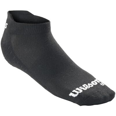 Wilson U KAOS II NOSHOW SCK 1PR/PK Bk/Gy M/L Wilson U KAOS II NOSHOW SCK 1PR/PK Bk/Gy M/L