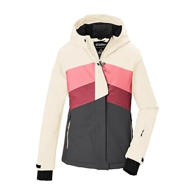 killtec meisjes Ski-jas met sneeuwvanger KSW 196 GRLS SKI JCKT Functioneel jack, gelaste naden, waterdicht, ademend, winddicht, vaste capuchon, elastische manchetten killtec meisjes Ski-jas met sneeuwvanger KSW 196 GRLS SKI JCKT Functioneel jack, gelaste naden, waterdicht, ademend, winddicht, vaste capuchon, elastische manchetten