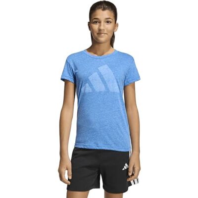 adidas Niñas ESSENTIALS BIG LOGO T-SHIRT, ray blue/white, 7-8 Years adidas Niñas ESSENTIALS BIG LOGO T-SHIRT, ray blue/white, 7-8 Years