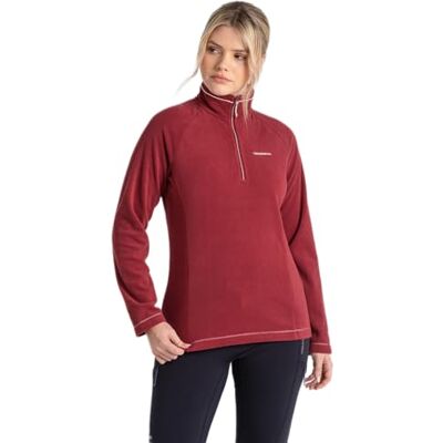 Craghoppers Miska V Half Zip Womens Fleece Jas, Moerbei Jam, 36 Craghoppers Miska V Half Zip Womens Fleece Jas, Moerbei Jam, 36