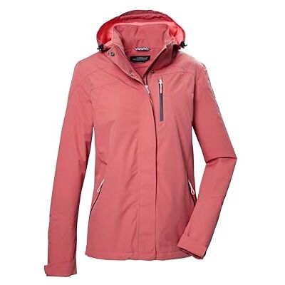 killtec dames Functionele waterdichte jas/buitenjas met afritsbare capuchon KOS 28 WMN JCKT, hell sienna rot, 40, 42916-000 killtec dames Functionele waterdichte jas/buitenjas met afritsbare capuchon KOS 28 WMN JCKT, hell sienna rot, 40, 42916-000