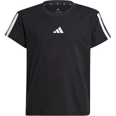 adidas meisjes Essentials Shirt, Black/White, 11-12 Years adidas meisjes Essentials Shirt, Black/White, 11-12 Years