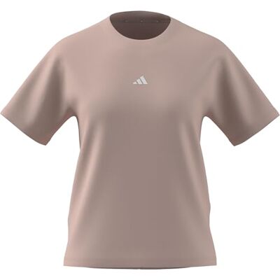 adidas Mujer ESSENTIALS SMALL LOGO COTTON T-SHIRT, blush pink/white, L adidas Mujer ESSENTIALS SMALL LOGO COTTON T-SHIRT, blush pink/white, L