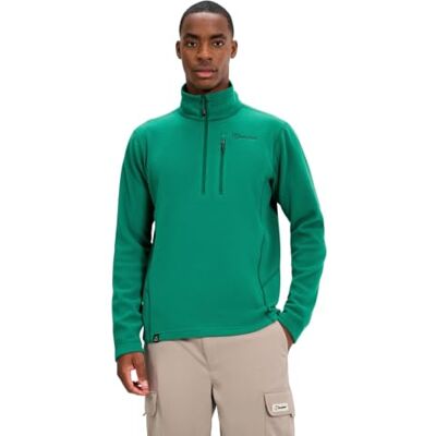 Berghaus Heren Prism Micro Polartec fleece jas met halve rits, groen (Meadow Green), L Berghaus Heren Prism Micro Polartec fleece jas met halve rits, groen (Meadow Green), L