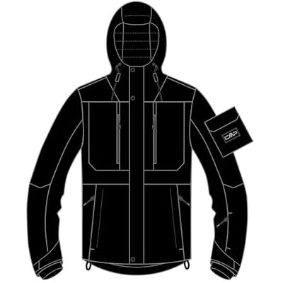 CMP Model 34W3917 - Herenski-jacke met vaste capuchon CMP Model 34W3917 - Herenski-jacke met vaste capuchon