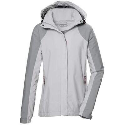 killtec dames Functioneel jack/outdoorjack met afneembare capuchon KOS 53 WMN JCKT, silbergrau, 38, 42806-000 killtec dames Functioneel jack/outdoorjack met afneembare capuchon KOS 53 WMN JCKT, silbergrau, 38, 42806-000