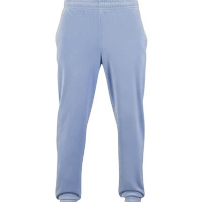 Urban Classics Heren sportbroek Velvet Trackpants, casual trainingsbroek voor mannen, losse pasvorm, maten S-5XL, Powderblue, L Urban Classics Heren sportbroek Velvet Trackpants, casual trainingsbroek voor mannen, losse pasvorm, maten S-5XL, Powderblue, L