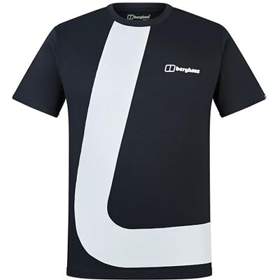 Berghaus Heren Travlek T-shirt, zwart/zwart, S Berghaus Heren Travlek T-shirt, zwart/zwart, S