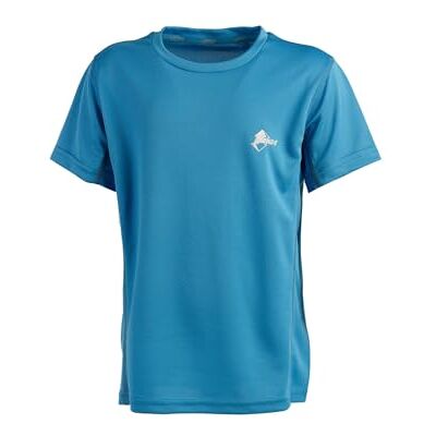 Ande Bobbio T-shirt voor kinderen, ademend, outdoor, Oceaan Blauw, 6 jaar Ande Bobbio T-shirt voor kinderen, ademend, outdoor, Oceaan Blauw, 6 jaar