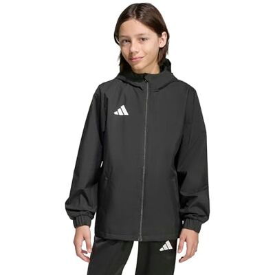 adidas uniseks-kind Entrada26 All Weather Kids Coat, black/white, 3-4 Years adidas uniseks-kind Entrada26 All Weather Kids Coat, black/white, 3-4 Years