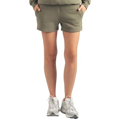 Carlheim Dames sweatshorts Harper Lounge, Safari Green, S Carlheim Dames sweatshorts Harper Lounge, Safari Green, S
