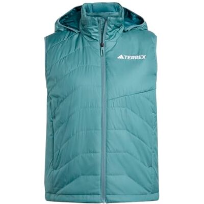 adidas Dames Terrex Multi CLIMAWARM Insulated Hooded Vest, preloved teal, S adidas Dames Terrex Multi CLIMAWARM Insulated Hooded Vest, preloved teal, S