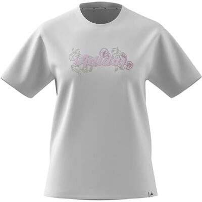 adidas Mujer WESTERN FLORALS GRAPHIC T-SHIRT, white, L adidas Mujer WESTERN FLORALS GRAPHIC T-SHIRT, white, L