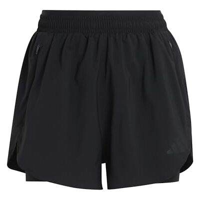 adidas dames D4T Workout Go To 2In1 Shorts, black, L adidas dames D4T Workout Go To 2In1 Shorts, black, L